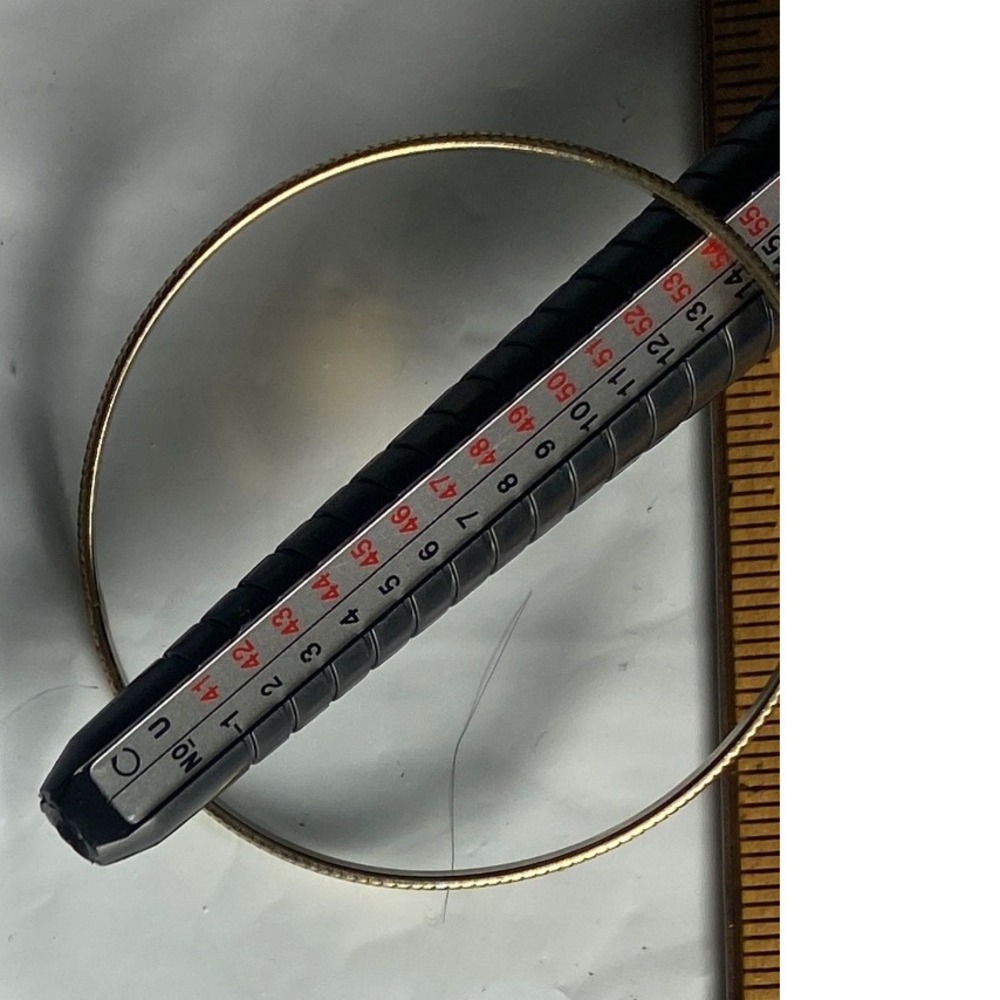 Gold Tone Textured Bangle Bracelet Women's Fashion‎ Jewelry